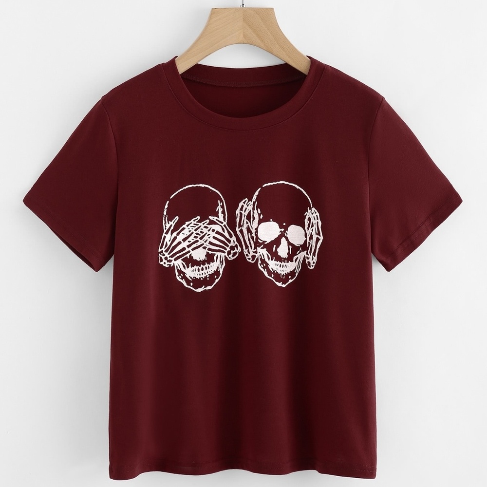 🆕️xxxl  skull print tee